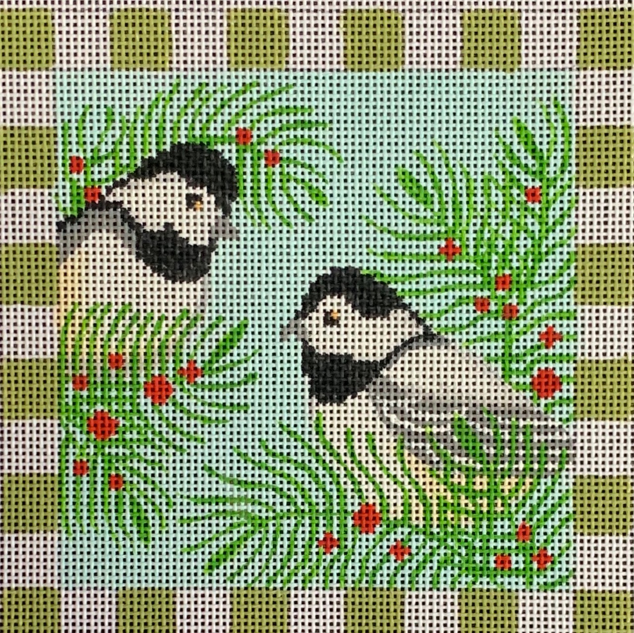 Chickadees and Evergreens